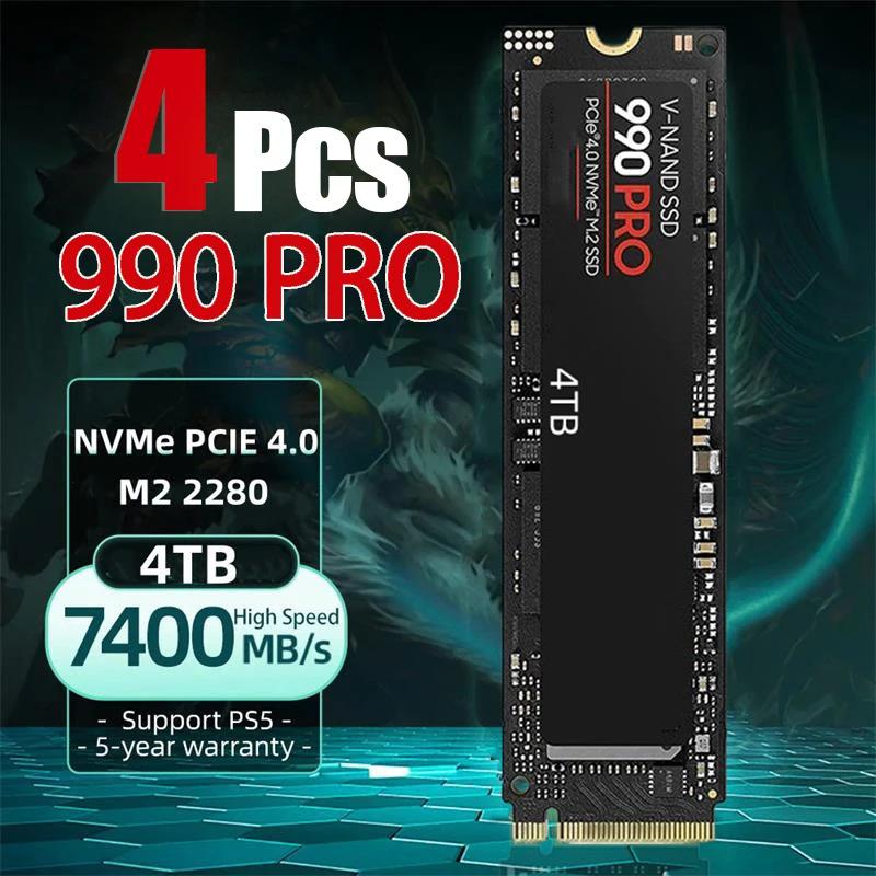 PS5  ǻ PS5   ָ Ʈ ̺, ָ Ʈ ̺ 990  M.2 2280 SSD PCl-E Gen 4.0, 4TB SSD, 1 , 2 , 3 , 4 